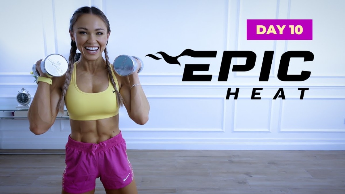 Day 10 of EPIC  30 Min Full Body Burpee HIIT Workout No Repeat 