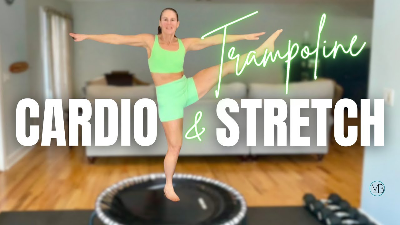 Intermediate Trampoline Cardio Workout | with Abs & Deep Stretch